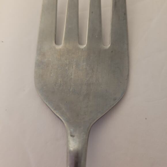 Present 1776 Stainless Serving Fork Center Ridge Satin Flatware Pre-Owned Korea - Picture 10 of 11